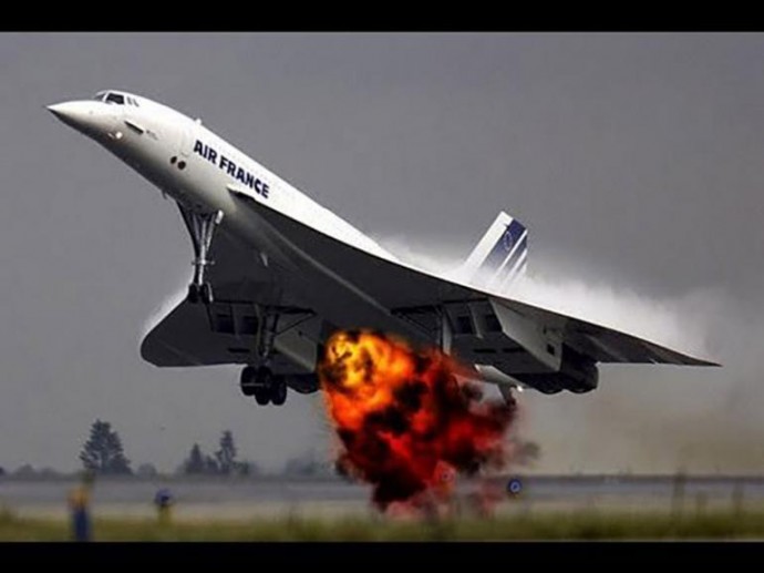 The accident that led to the demise of Concorde.