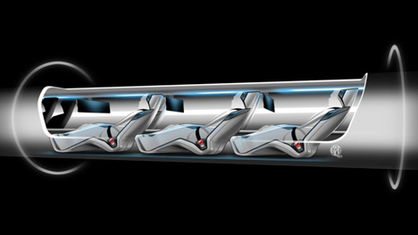 Hyperloop will take passengers in pressurized capsules through vacuum tubes.
