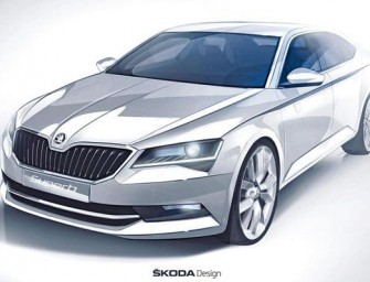 New Skoda Superb Sketch revealed; Set to Feature a Sharper Design