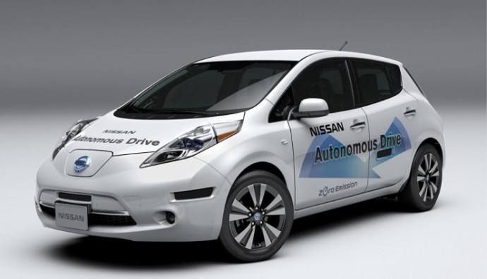 nissan driverless car