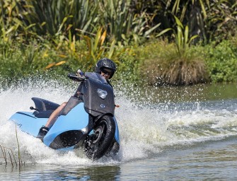 Gibbs’ Biski is a Motorcycle that is also a Jet Ski